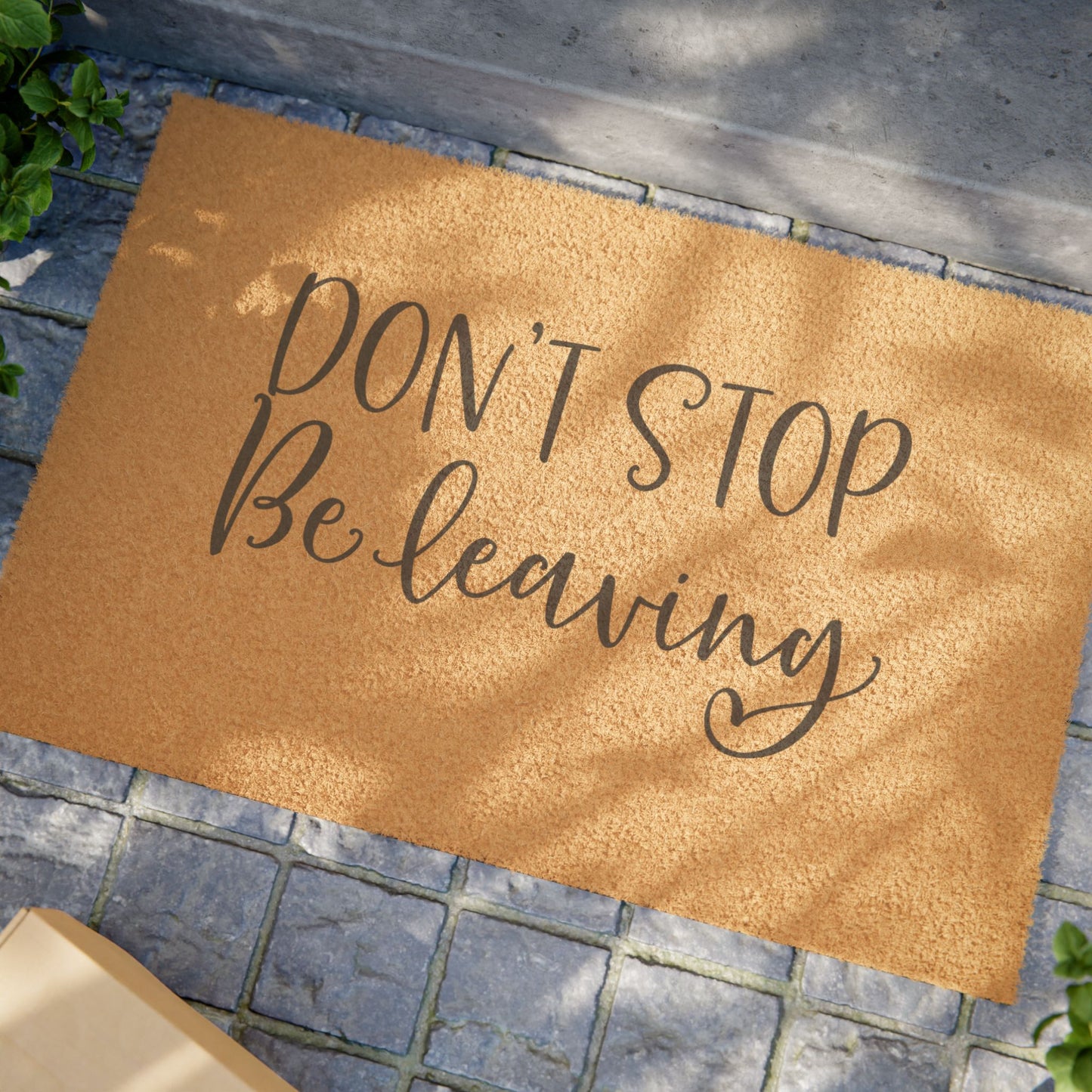 Doormat — “Be Our Guest but Don’t Expect Much” Funny Welcome Mat
