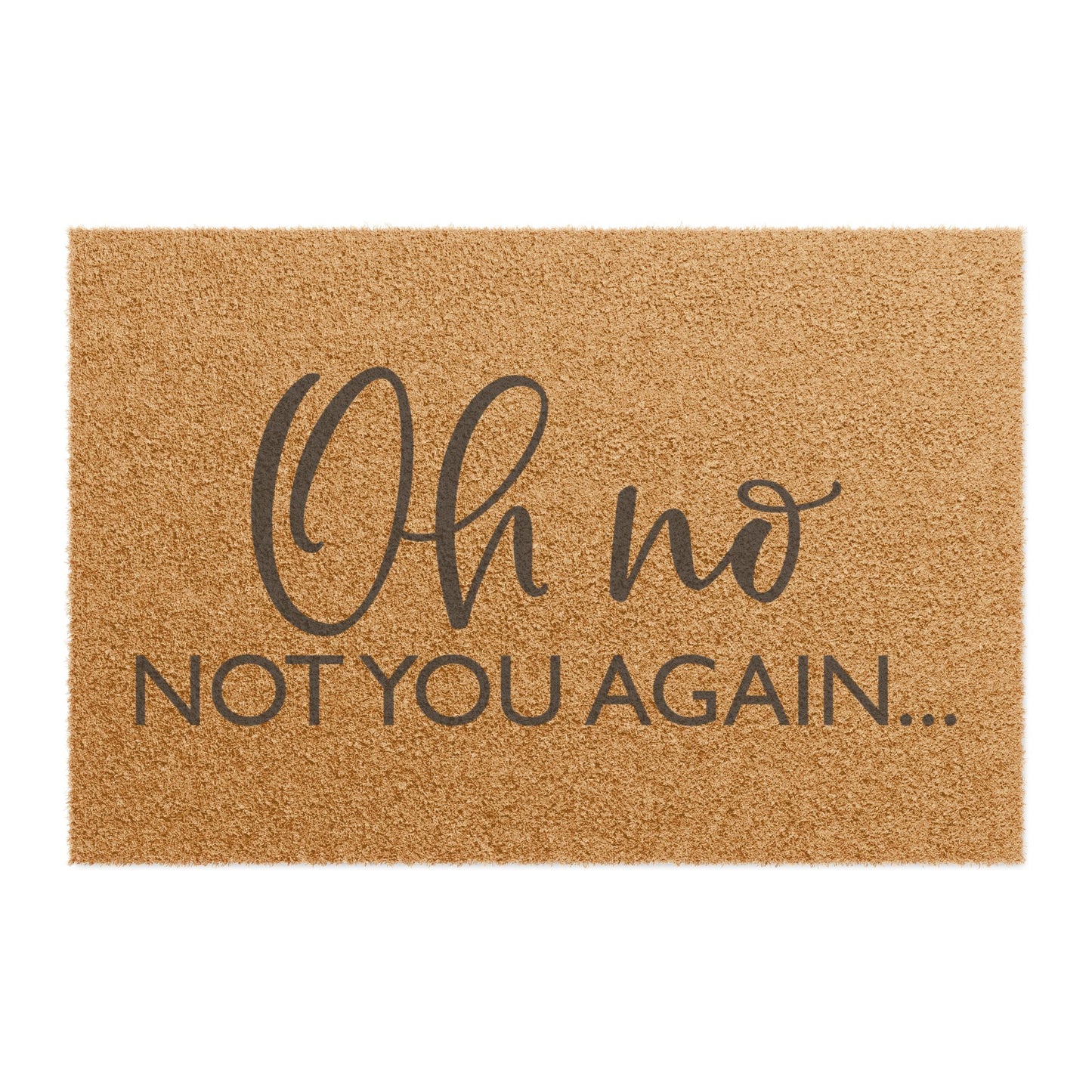 Doormat – "Oh No, Not You Again" Funny Funny Welcome Mat for Home & Apartment